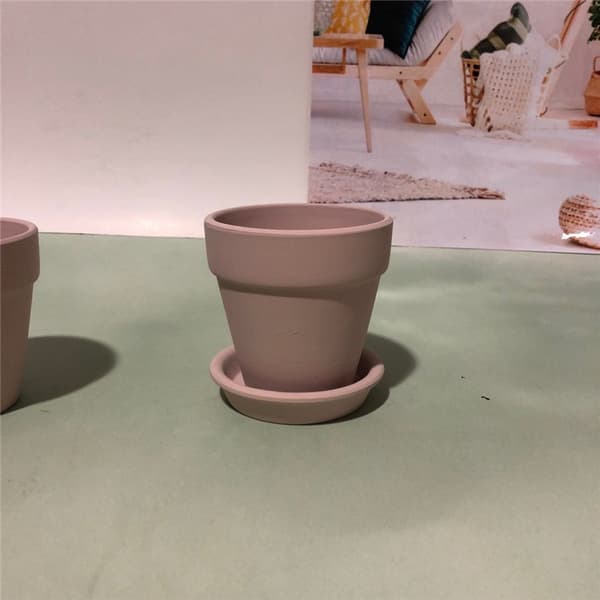 Rund Kruka - Lätt Inomhus Utomhus Plastkruka med Dräneringsplugg, Rustikt Sten