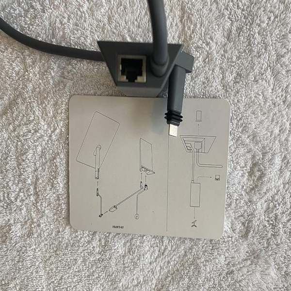Internet-sovitin Satellite Ethernet Starlink Generic V2 suorakulmaiselle paraboloidiantennille