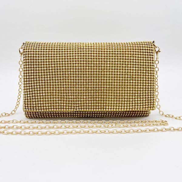 20*12*2cm Glitzrende Rhinestone Aften Clutch Taske til Bryllup, Prom, Fest