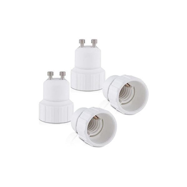 4x2,8cm 4kpl adapteri - muunnin GU10-kannasta E14-kantaan - bajonetti lamppukannan adapteri halogeeni- ja LED-lampuille
