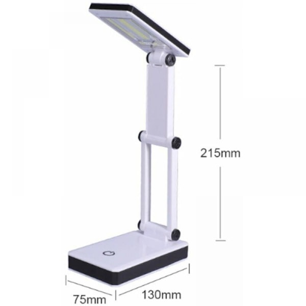 Mobil COB LED LAMPE Foldbar Bordlampe 3 lysstyrkeniveauer