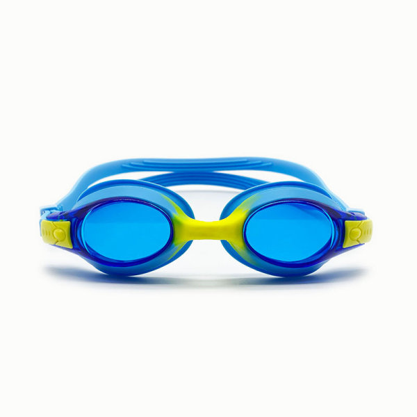 Blå simglasögon för barn, 1-pack dykglasögon för barn 3,4,5,6,7,8,9,10,11,12 år, anti-imma UV-skydd simglasögon pojkar och flickor
