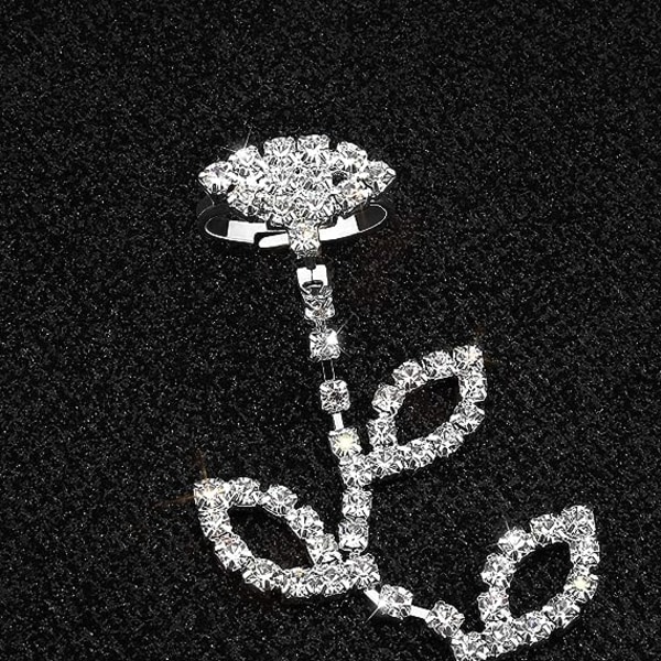 Blomster Diamond Feet Chain (par) Bryllup Kvinders barfodsfødder Ch
