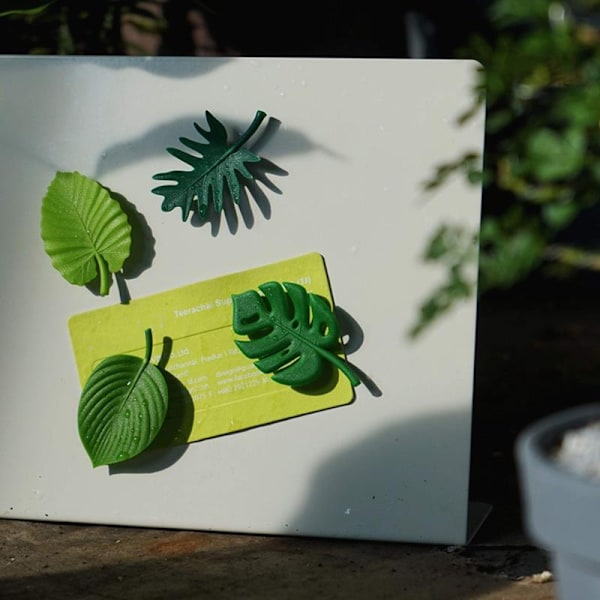 8 kpl Monstera-kasvin jääkaappimagneettia, trooppiset lehdet Jääkaappimagneetti 3D Kasvi Jääkaappimagneetti Söpö koristemagneetti Tarrat Jääkaapille Lokerosetti