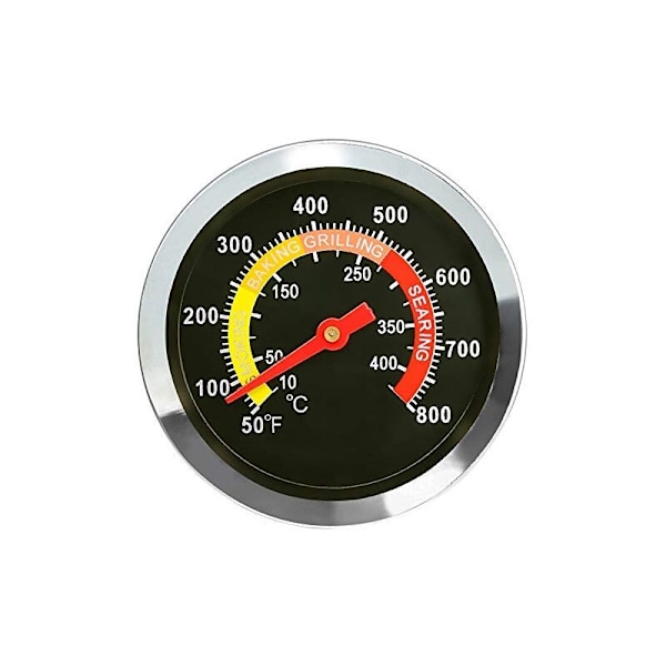 5,2 cm Termometer, temperaturmåler til grillrøger, termostat til Weber Kettle, Smoker, Kamado, Charboil, Pit Boss Ceramic BBQ, Uniflame og Barbe