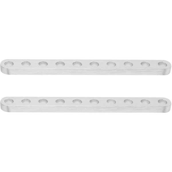 Pari litteitä alumiiniprofiileja 10 reiällä robottitarvikkeeksi 4x8x80mm 3102-0010-0080