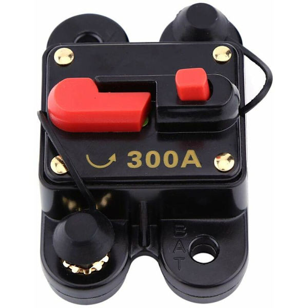 12V kredsløbsafbryder reset sikring til bil, ocean, båd, cykel stereo audio (300A)