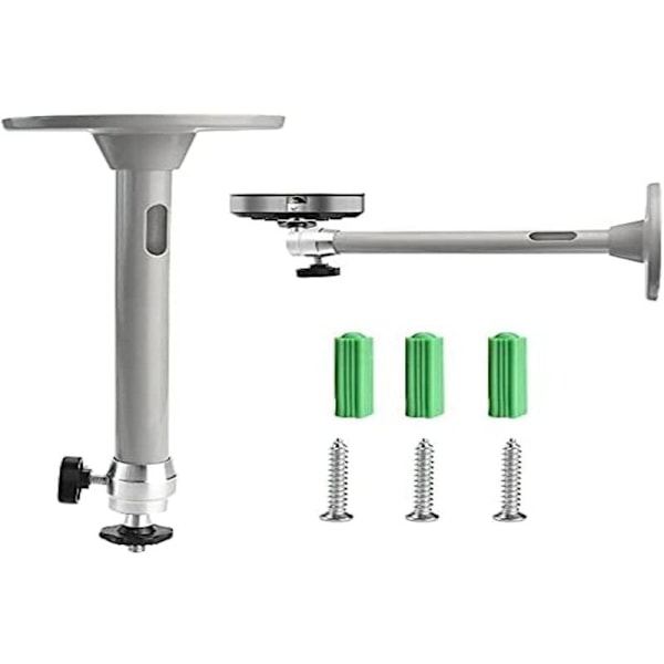 1 st Takprojektorfäste Väggfäste Justerbart Videoprojektor Universal Aluminium Takfäste (Silver)