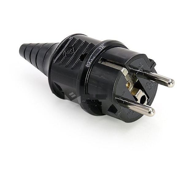 Elektriskt uttag hane Elektrisk kontakt 250V 16A HANAR HANAR För kabel 6 - 16mm IP44 Skydd anpassat för inomhusbruk 2-delade svarta reservkontakter