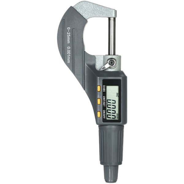 Digitaalinen mikrometri 0-25 mm Digitaalinen elektroninen ulkomikrometri 0,001 mm Korkean tarkkuuden syvyysmikrometri mikro-polvi