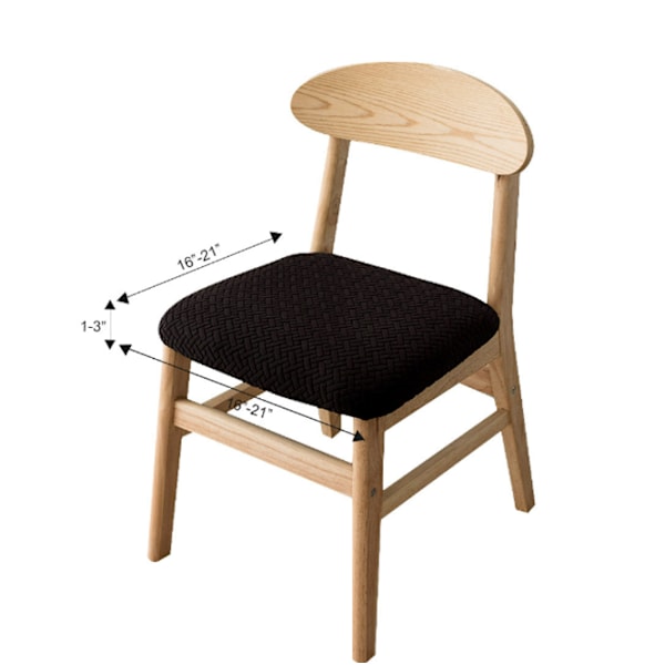Stoltrekk 4 stykker Stolputer Trekk Vanntett Stolsete Trekk Avtagbart Jacquard Elastisk Stolsete Trekk Vaskbart