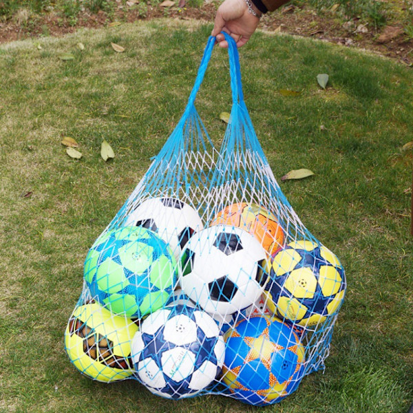 Net 100 cm til bolde, fodbold basketball 10 bolde net 2 farver dørspil kurvnet vaskbar dobbelt farve