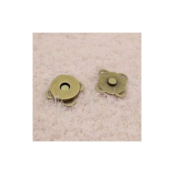 10 stk. Magnetisk rumpeknapp 18mm - Kobber