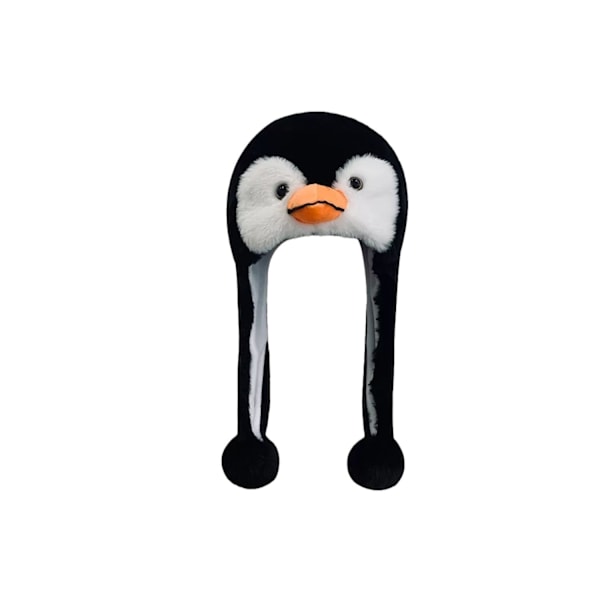 Plush Fleece Dyrhatt PENGUIN Øreklaffer søt varm US SELGER skiblue