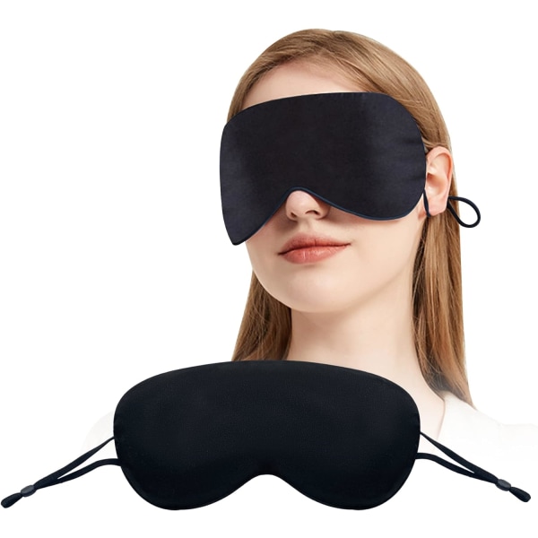 Sovende maske silke øyemaske kvinners sovende maske menns