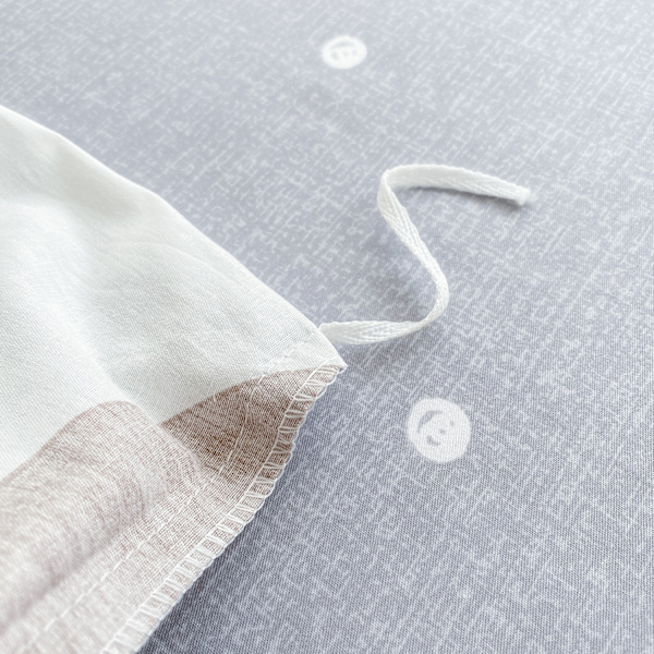 3-delad ultra-mjuk, lättskött design sommar sängkläder queen comforter set Kudde kudde med dragkedja stängning 4 hörnband