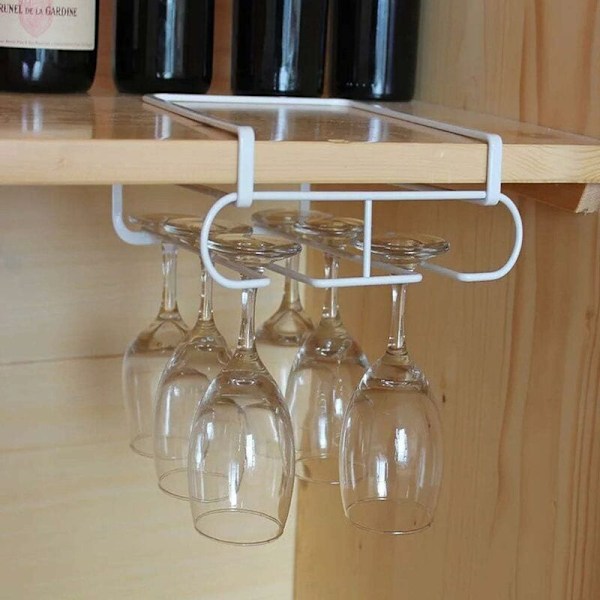 Vinglasställ under hängande glasskåp lämpligt för förvaring av vinglas för bar klubb rack kök