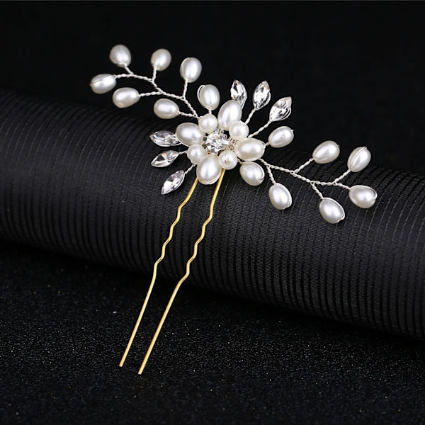 Perle Rhinestone Hårnål (4PCS), Brud Hårnål, Kvinners Hårnål, Bryllup Hårnål, Kvinners Brud Brud Dekorasjon Hårnål, Bryllup Hårnål