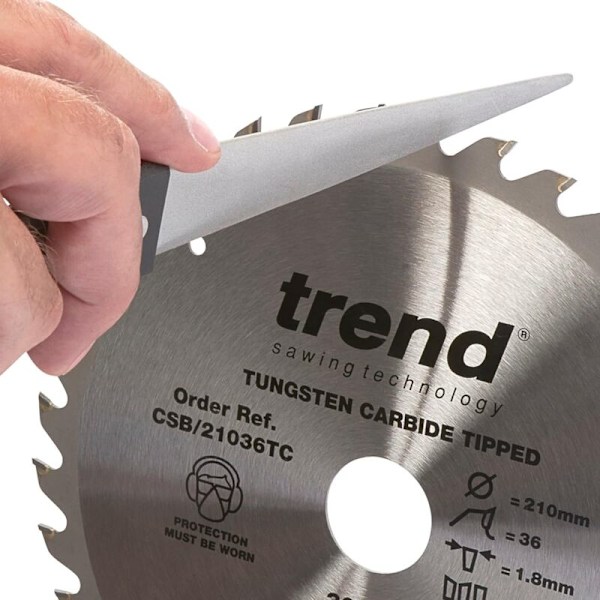 Trend Lime Diamantfil Fin 6 tommer til at slibe buede og svært tilgængelige overflader, DWS/TF6/F