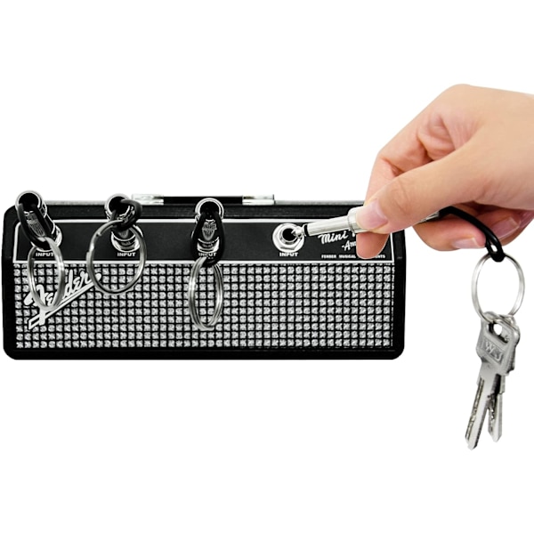 1 x krok nyckelring väggmontering 4 x nyckelring med gitarrkontakt