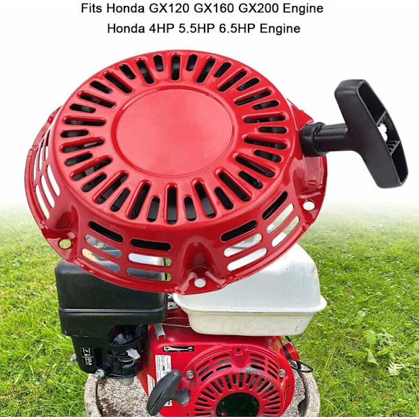 Tilbakeslagsstarter for Honda GX120 GX160 GX200 4HP 5.5HP 6.5HP Motor 168F generator Motor erstatning #28400-ZE1-003ZF #28400-ZH8-013YA，HANBING