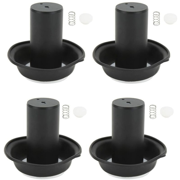 Karburator stempel vakuummembraner kit, 4 sæt vakuum karburator membraner stempel kit erstatning for VMAX 1200 VMX1200 1985-2007