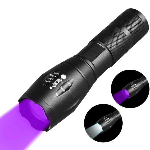 365nm UV-lampa Ficklampa Black Light Ficklampa Scorpion UV Lamp Diamond Mineral Detection