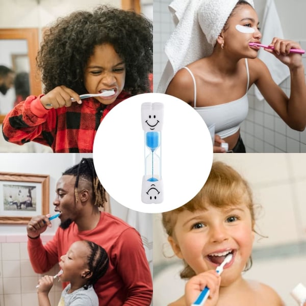 3-minutters tannbørstesandtimer, baderomstilbehør for barn, D