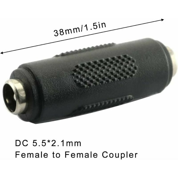 3 stk. DC Hun Hun Figur Figur Konnektor på 5,5x2,1mm, hun hun bleg adapter til CCTV