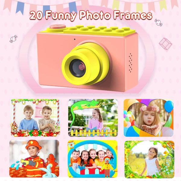 Digitalt kamera for barn, minikamera med TF-kort/4X digital zoom/8MP/