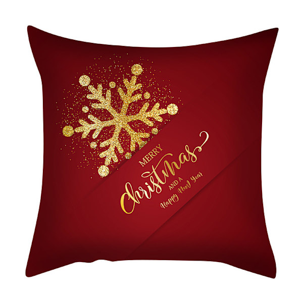 4 kappaleen setti punaisia Merry Christmas -kirjailtuja tyynynpäällisiä 18\" x 18\" jouluaiheiset sohvatyynynpäälliset