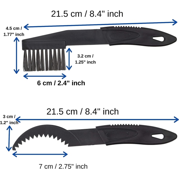 Cykelrensebørste, til rengøring af kæder, kassetter og tandhjul