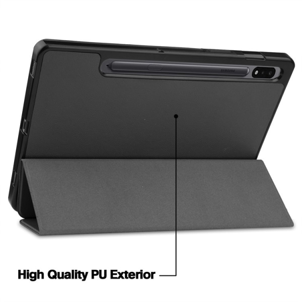 Etui til Samsung Galaxy Tab S8 Plus TAB S8 2022/S7 11 T870/T875 2020 nettbrett, deksel med flere vinkler, automatisk dvalemodus/vekkingsfunksjon