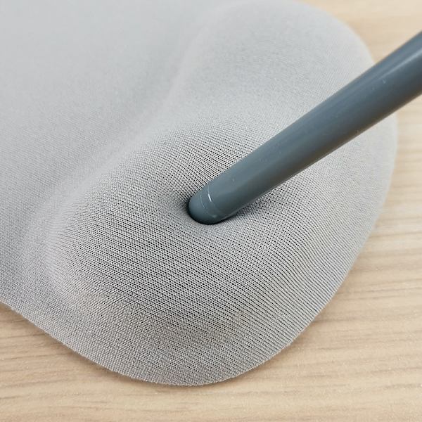 Gelplatta, Musmatta med handledsstöd - Med bekvämt gelhandledsstöd - halkfri gummibas, ergonomisk, grå
