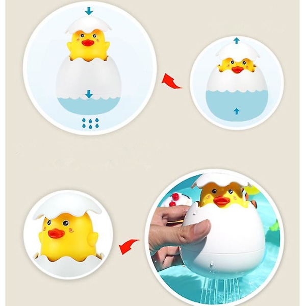 Bath Toys Cartoon Duck Baby Water Toys Children Bathroom Sprinkler Toys Bath Toys For Children little yellow duck