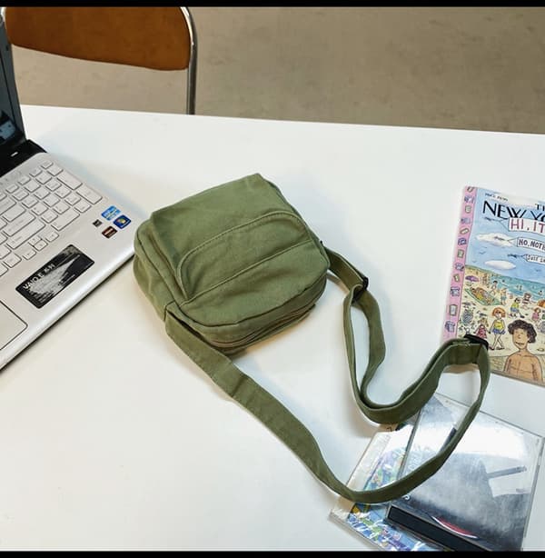 Små Crossbody Väskor Söta Plånböcker Mini Canvas Crossbody Väskor Mobiltelefon Plånböcker