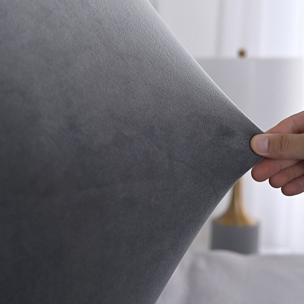 Elastiskt sänggavelöverdrag för sänggavel -150 cm- för säng 140-170 cm, grå