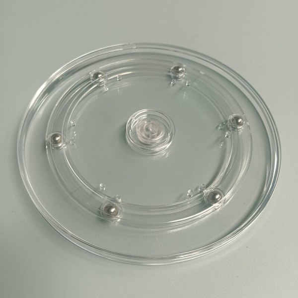 2 stk. dreiebrett, 15 cm universal dreieskive 360 ​​° støttet, transparent rund dreieskive manuell dreieskive med stålkulelager for t