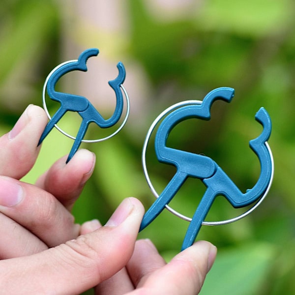 60 stk. planteclips 2 størrelser justerbare haveplanteclips genanvendelige plantesupportclips til støtte af blomsterstilke vinstokke grøntsager tomater