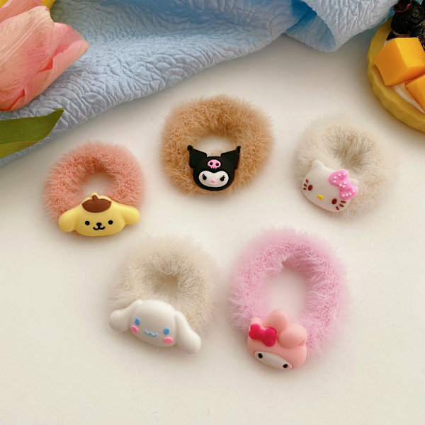 3 stk Sanrio kanelbolle sort skønhed ny e plushet hårring enkel