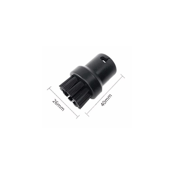Sett med 4 runde reservebørster for damprenser Karcher SC1 SC3 SC4 SC5 SC7 Noir
