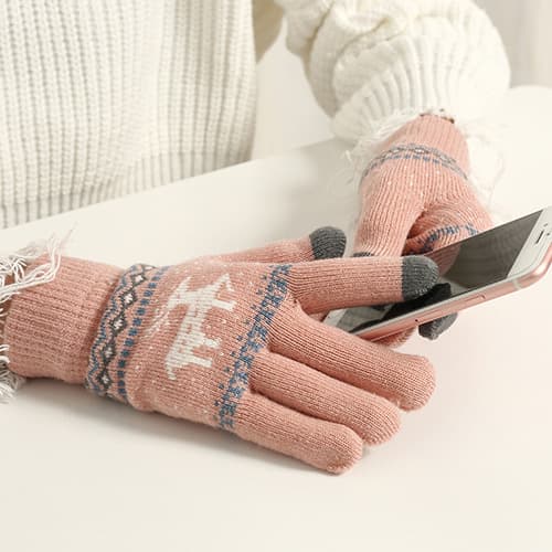 1 par vinterhandsker, unisex vindtætte varme handsker