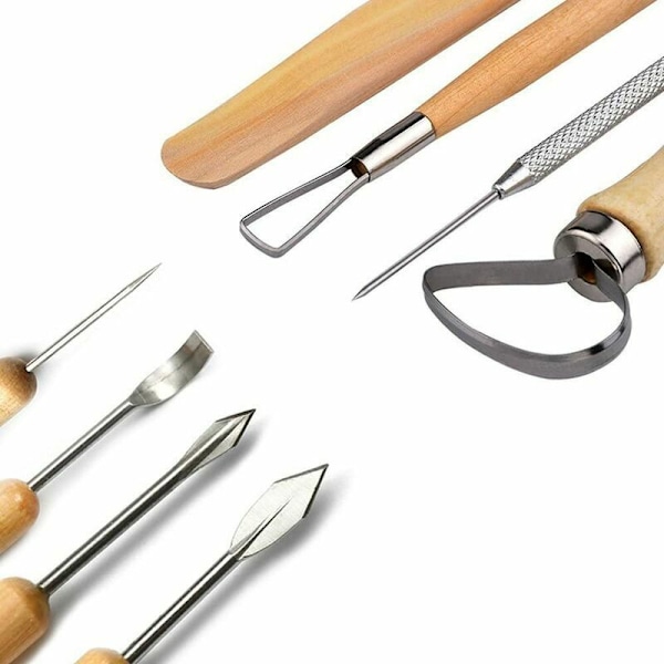 Keramikverktyg Mejsel lera lera för krukmakare / keramikerkits 30 st