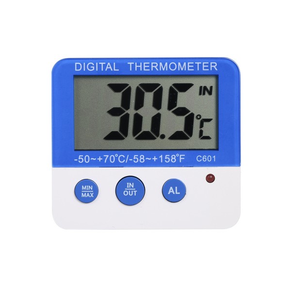 Årsafslutning Mini Indendørs LCD Display ABS Alarm Termometer, Large Ele