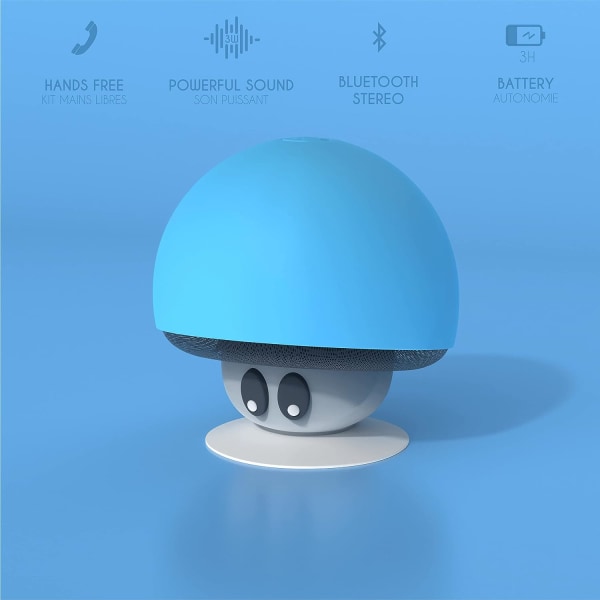 7,3*7,3*8,9 cm Vandtæt Bluetooth-højttaler Mushroom Mob - Powerfu