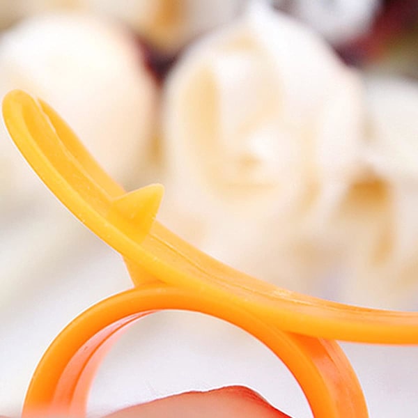 6 stk. Citrus Zester Peeler, Appelsinskalfjerner Citrusfjerner Plastik Skærer Nem Frugtkutter Frugtåbner Køkkengadget