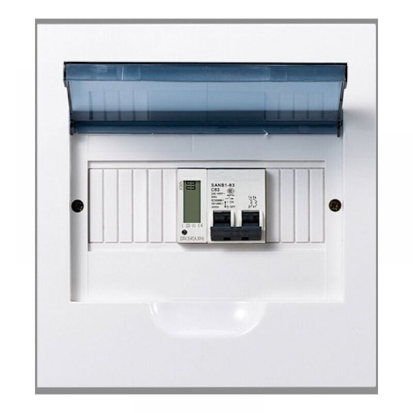 Elektronisk räknare med enfas 45A mikro enfas skena, spår 1P, smart mätare, husuthyrning, bostadsexport, digital display, guida