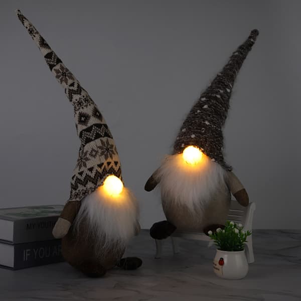 2-pack jultomteplyschdocka, juldekoration