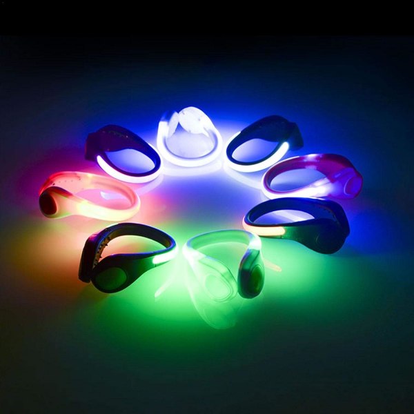 1PCS LED-lysklips for sko, regntett blinkende lys for løping, jogging, sykling, utendørsaktiviteter, hundelufting om natten.