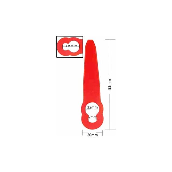100 stk. tilbehør af udskiftelige plastikblade til Stihl Polycut 2-2 FSA 45 Gazon Tap